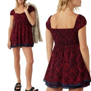 EUC Free People Tabitha Floral Minidress